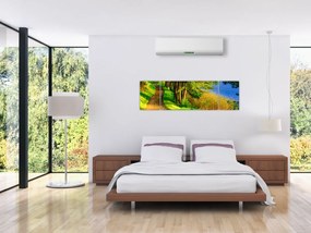 Obraz szlaku wzdłuż wody (170x50 cm)