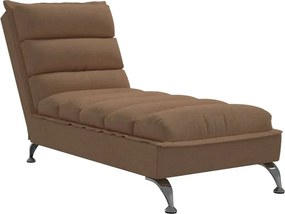 Brązowy tapicerowany szezlong do salonu E8-E64