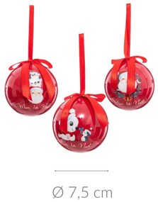 Bombki z papieru dla dzieci, Ø 7,5 cm