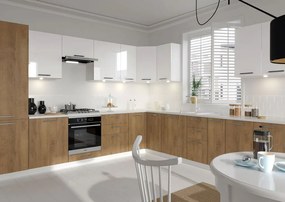 Kuchenna szafka modułowa dolna z szufladami Hettich BELLA D3S-40/82 biały połysk