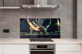 Panel szklany do Kuchni Sprzęt DJ-a i Słuchawki