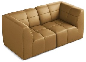 Brązowa sofa z imitacji skóry 180 cm Aloha – Makamii