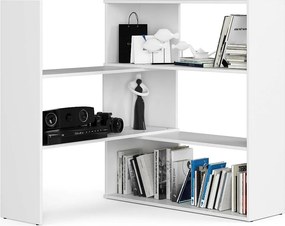 Regał AKORD TWIST Biały 173,6 cm kolor Biały mat 3 półki 173,6x30x109,3 cm