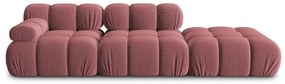 Różowa aksamitna sofa 282 cm Bellis – Micadoni Home