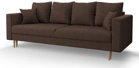Ciemnobrązowa sofa rozkładana - Adante