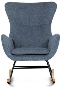 Fotel bujany BLUE2, niebieski