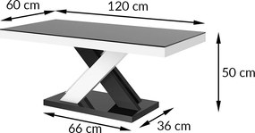 Ława z dębowym dekorem na blacie Xenon Lux Mini Hubertus