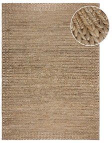 Naturalny dywan z kenafu tkany ręcznie 120x170 cm Drew Border – Flair Rugs