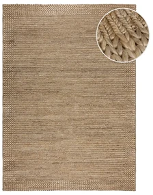 Naturalny dywan z kenafu tkany ręcznie 120x170 cm Drew Border – Flair Rugs