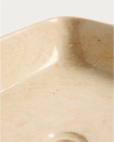 Beżowa kamienna umywalka 55x35 cm Darnen – Kave Home
