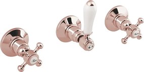 Różowa bateria prysznicowa podtynkowa (2 otwory) Antea – Sapho