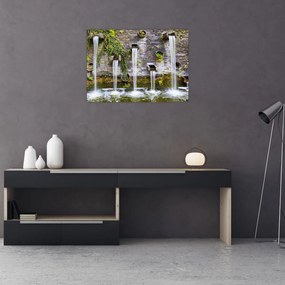 Obraz na szkle - Kamienny mur, Hamburg, Niemcy (70x50 cm)