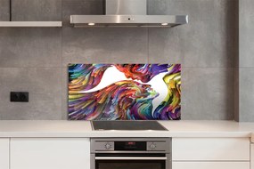 Panel nad Blat Kuchenny Abstrakcyjny Obraz Twarzy