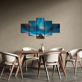 Obraz niebieskiej drogi mlecznej (125x70 cm)