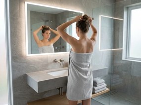 Ręcznik kąpielowy NORIELLE 70x140 cm jasnoszary, 100% bawełna