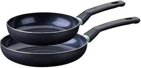 Zestaw 2 patelni indukcyjnych Fackelmann Brandao z recyklingowanego aluminium, powłoka ceramiczna nieprzywierająca Ø20 i 24 cm bez PFAS