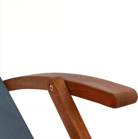 Leżak ogrodowy SIENA, 94x60x94cm, antracytowa Jurhan