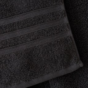 Ciemnoszare bawełniane ręczniki kąpielowe zestaw 2 szt. frotte 90x140 cm Zero Twist – Catherine Lansfield