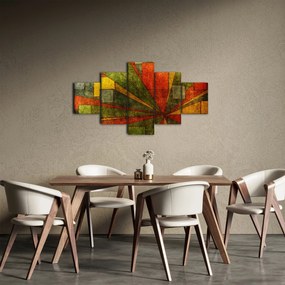 Obraz abstrakcji geometrycznej (125x70 cm)