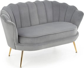 Szara nowoczesna sofa w kształcie muszelki E7-A19