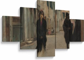 Obraz - John Singer Sargent, Street in Venice, reprodukcje (125x70 cm)