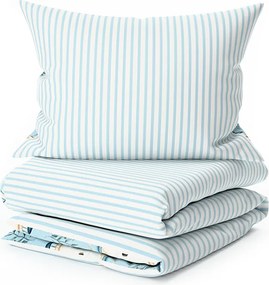 PrzytulneMieszkanie.pl PrzytulneMieszkanie.pl Bawełniana pościel LIGHTHOUSE POLY niebieska Rozmiar pościeli: 70 x 90 cm | 140 x 220 cm