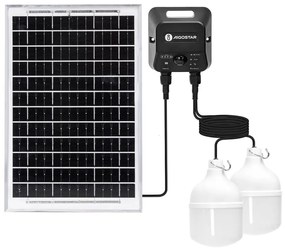 Aigostar - LED Żyrandol solarny z czujnikiem 2xLED/35W/12V 6000 mAh 6500K śr. 10 cm