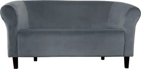 Sofa Milo tkanina Welur wygodna sofa tapicerowana do salonu i poczekalni : Kolor nogi - Venge, Kolor tkaniny - VELVET - BL14, Typ tkaniny - Velvet, Wysokość nogi - 15 cm