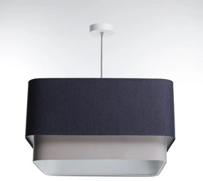 Lampa wisząca KWADRO DUO 008 51x47cm granatowa/szara BPS KONCEPT