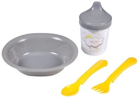 Plastikowy zestaw naczyń dla dzieci 4 szt. Cloud – Bébé Douceur