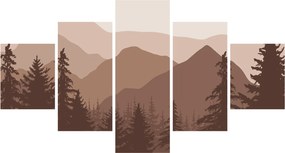 Obraz - Góry Brunatne N⁰2 (125x70 cm)