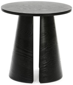 Czarny stolik Teulat Cep, ø 50 cm