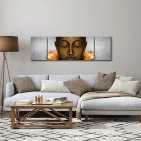 Obraz posągu ze szczegółami twarzy (170x50 cm)