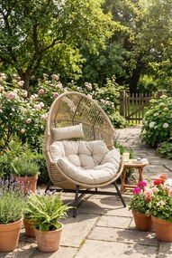 Nowoczesny rattanowy fotel ogrodowy N9-L25