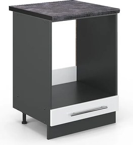 Szafka kuchenna biały wysoki połysk 60x60x82 fame-line