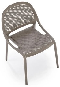 Krzesło K532 khaki z tworzywa PVC HALMAR