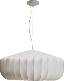 Biała lampa sufitowa z tekstylnym kloszem ø 76 cm Somar – Kave Home