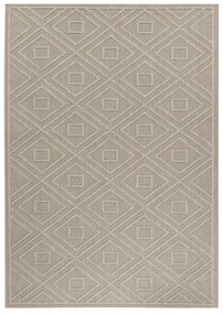 Dywan zewnętrzny sznurkowy Patara Romby II beżowy 80 cm x 150 cm