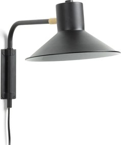 Czarny kinkiet ø 20 cm Aria – Kave Home