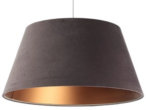 Brązowa trapezowa lampa wisząca nad stół 2X S409 F8-E46