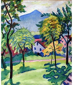 Reprodukcja obrazu Augusta Macke – Tegernsee Landscape, 50x60 cm