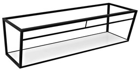 Biało-czarny metalowy wiszący stelaż pod umywalkę 178x40 cm Aruba – Sapho