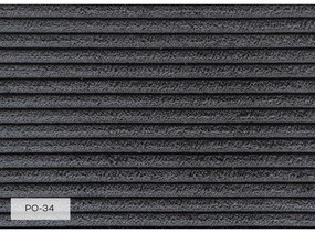 Antracytowy sztruksowy szezlong (prawostronny) Chic Charlotte – Miuform