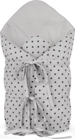 Bellatex Rożek dziecięcy Gwiazdki szary, 75 x 75 cm