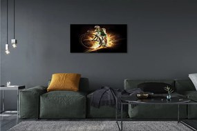 Obraz drukowany na płótnie Minimalistyczny Wizerunek Roweru