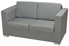 Dwuosobowa szara sofa loftowa - Telva 2Q