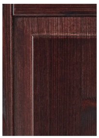 Brązowa szafka z litego drewna sosnowego 100x35 cm Cubrix – Støraa