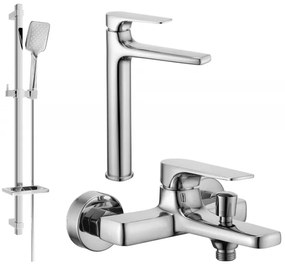Mexen Lynx DQ62 zestaw wannowy, chrom - 745913DQ62-00