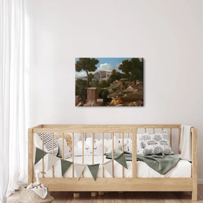 Obraz - Nicolas Poussin, Landscape with Saint John on Patmos, reprodukcje (70x50 cm)