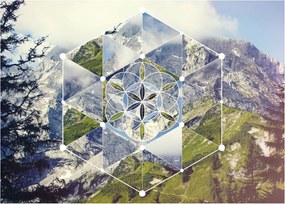 Obraz na szkle - Figura geometryczna (70x50 cm)